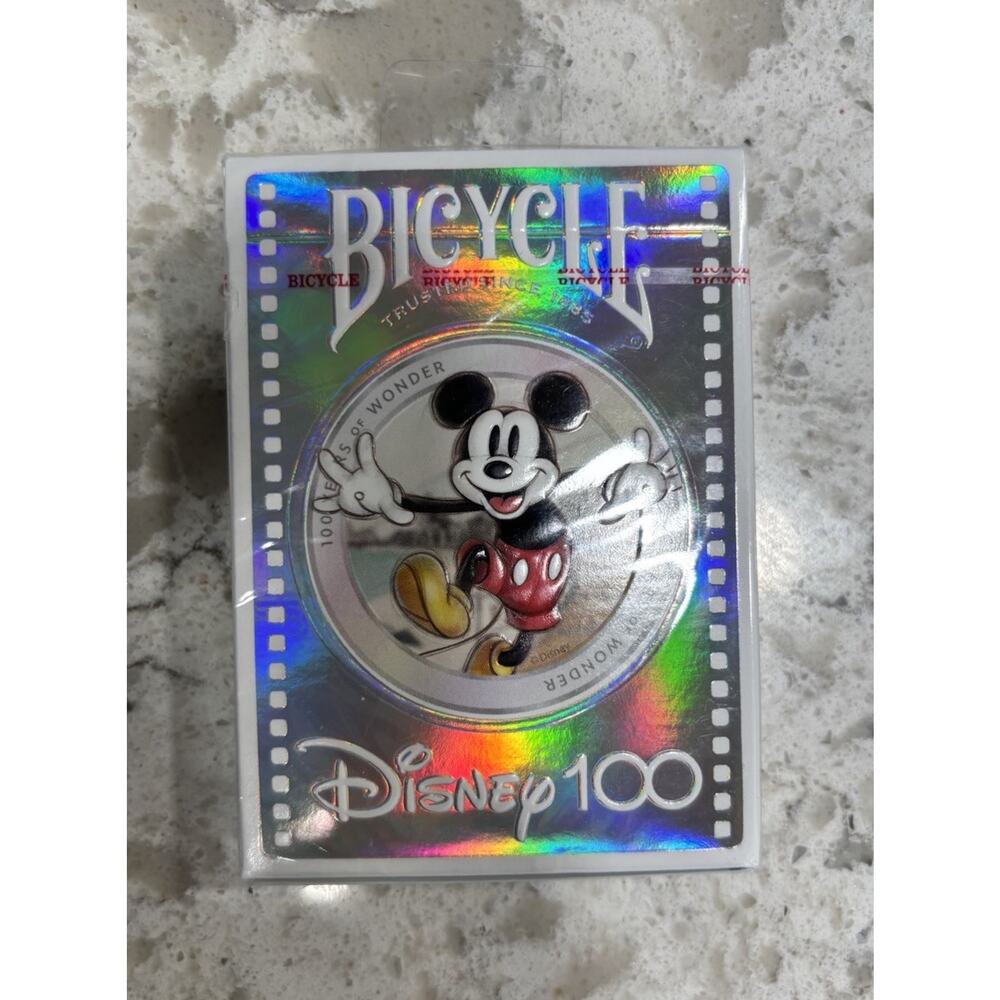 SEALED! Bicycle- LTD Edition 100 Year Anniversary Disney! Holographic Foil!